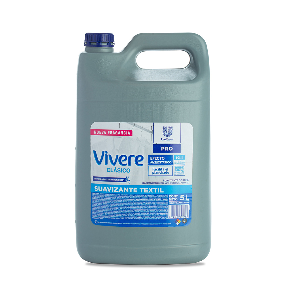 Suavizante Vivere Ropa Textil Antiestático x 4 - Imagen 2